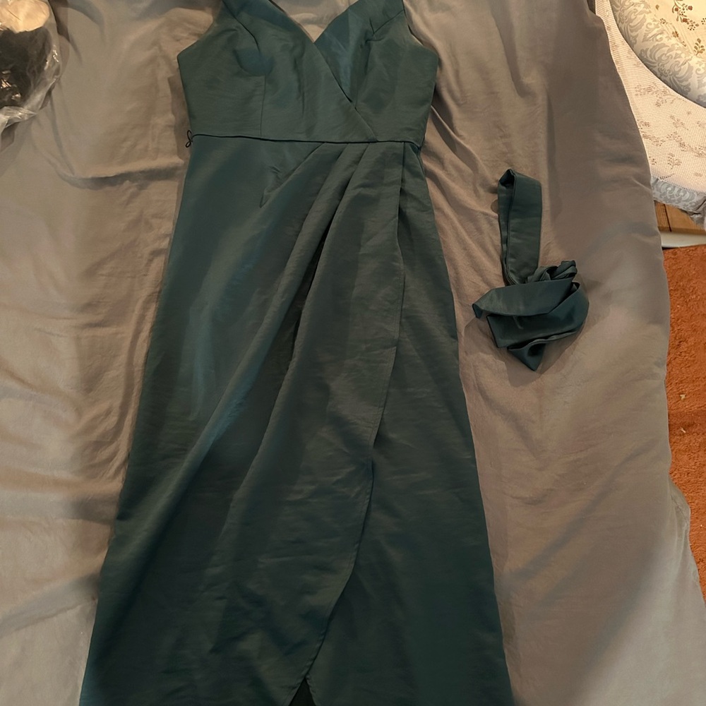 Lulu's spaghetti strap green dress